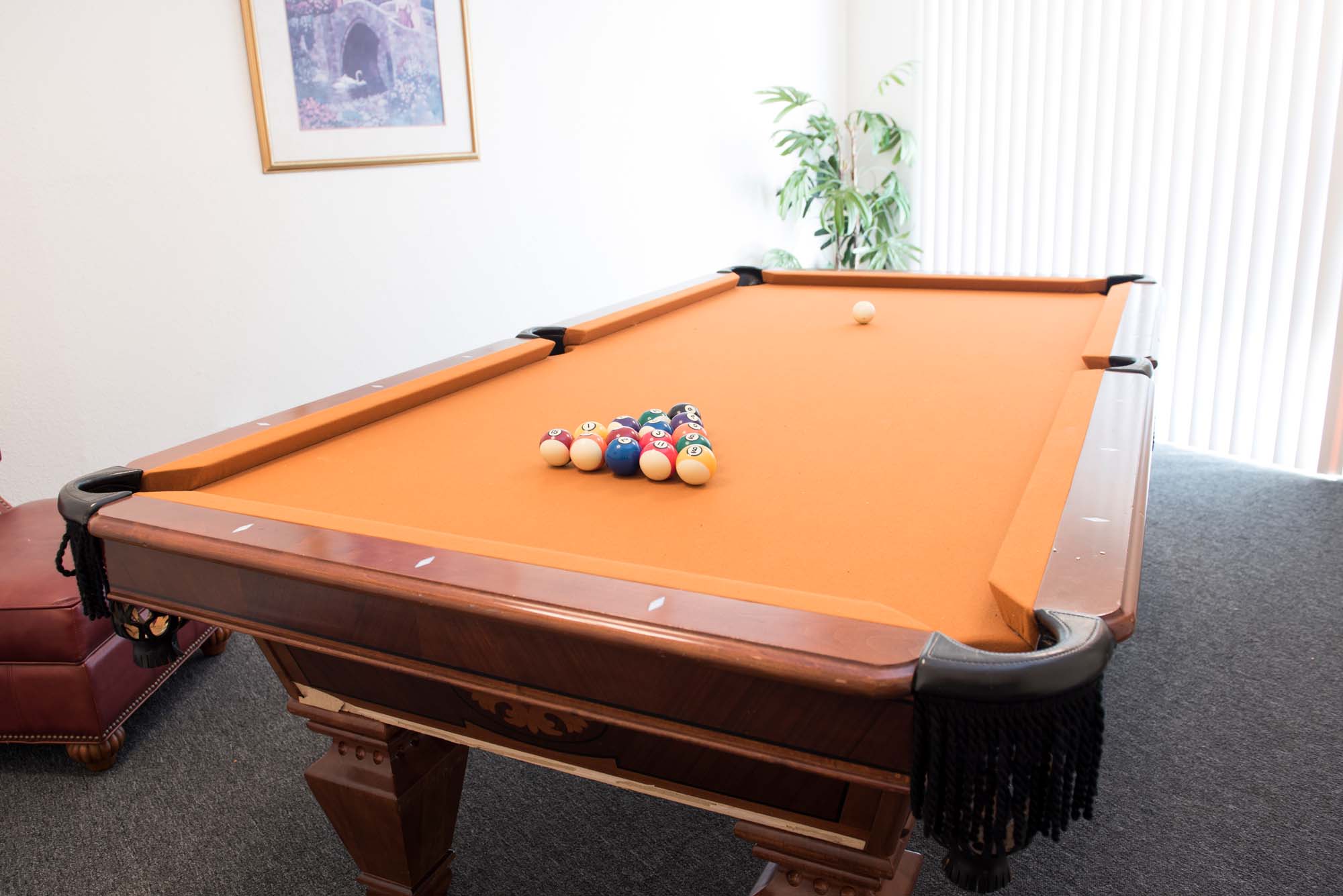 Our community room / pool table